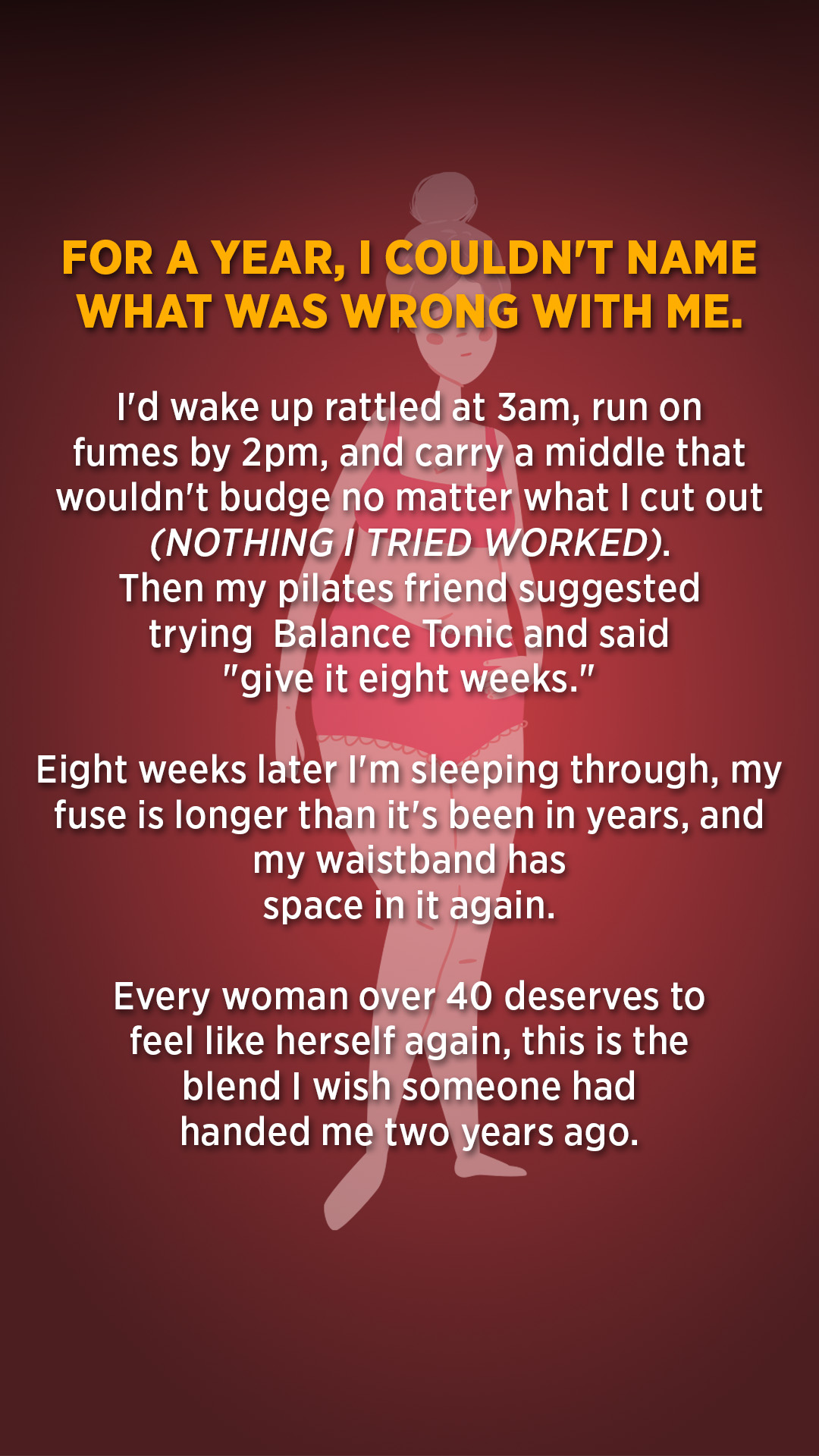 The Menopause Diaries Facebook ad