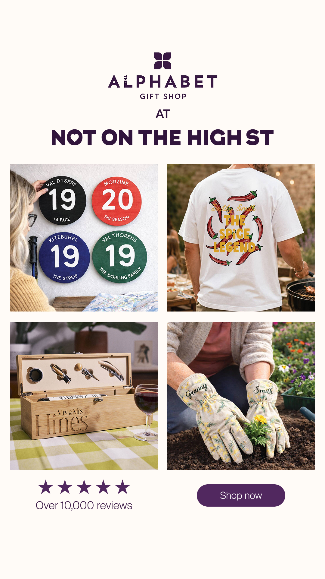 notonthehighstreet Facebook ad