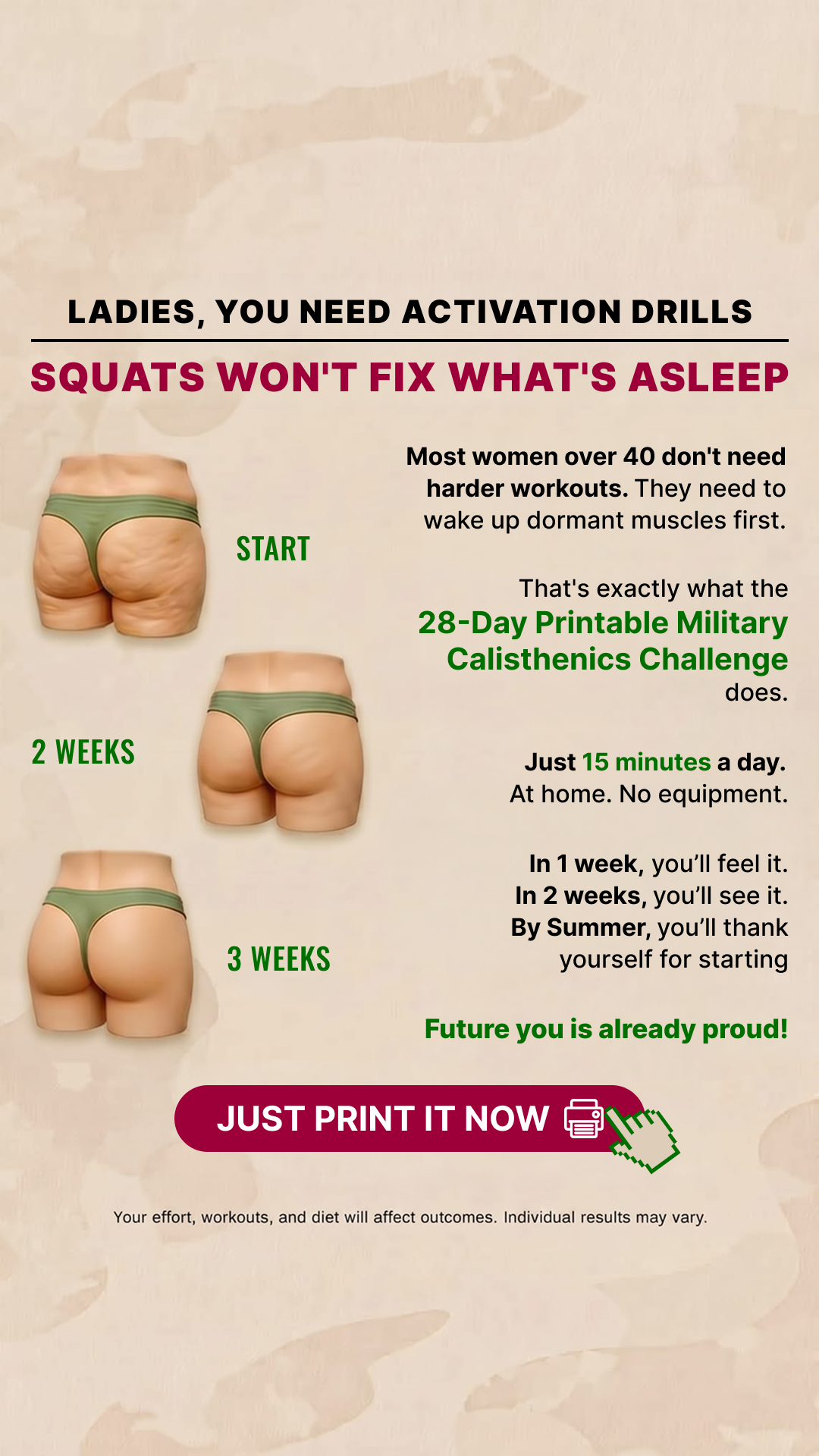 Warrior Workouts Facebook ad: Start Transformation Now!