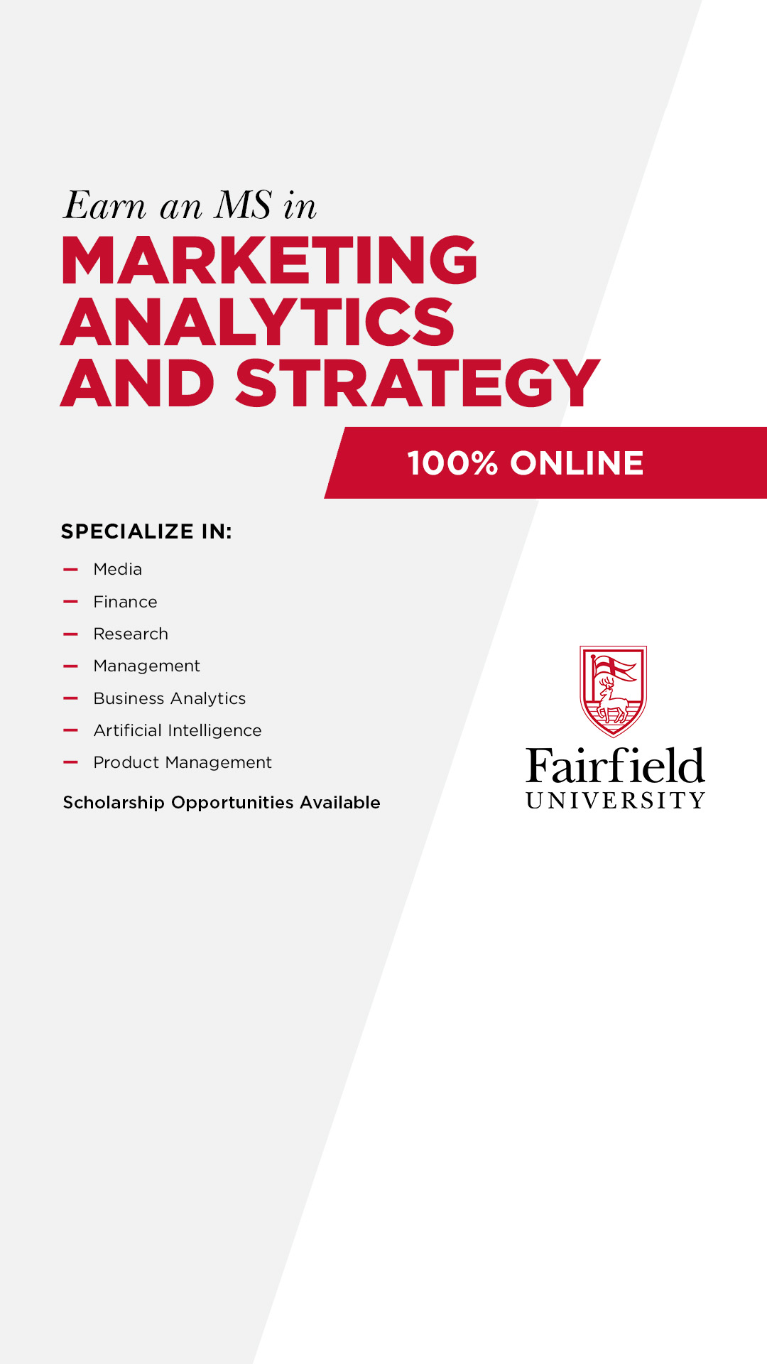 Fairfield University Charles F. Dolan School of Business Facebook ad