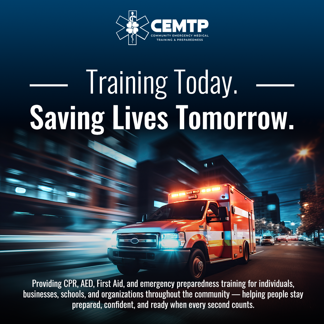 Community EMTP Facebook ad: Life-Saving Courses!