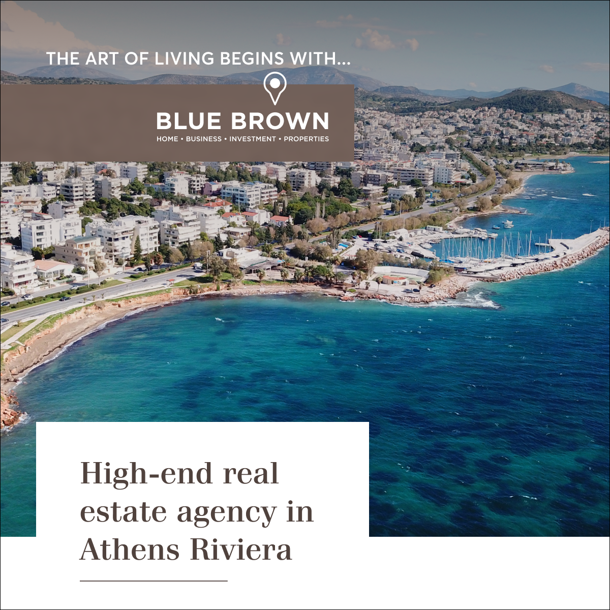 BLUE BROWN Facebook ad: Are you looking for a new, luxurious house…