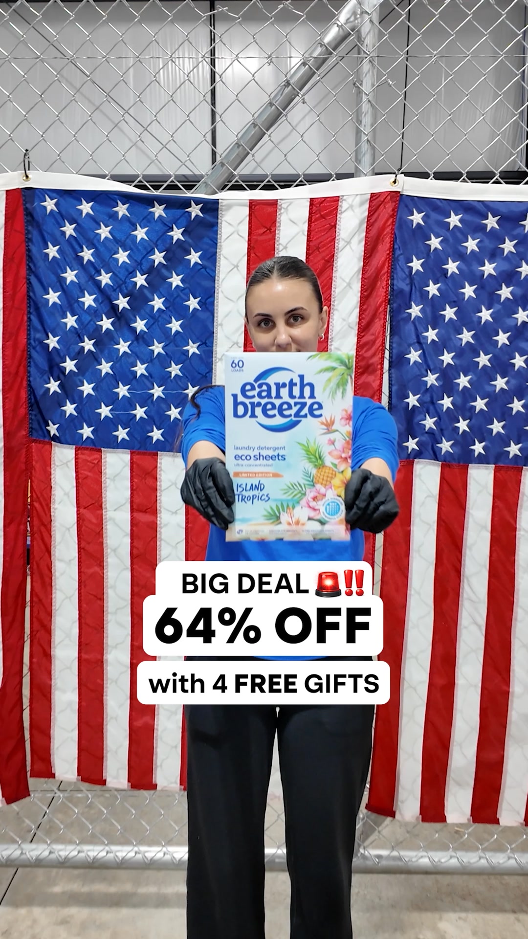 Earth Breeze Facebook ad: EARTH BREEZE SALE
