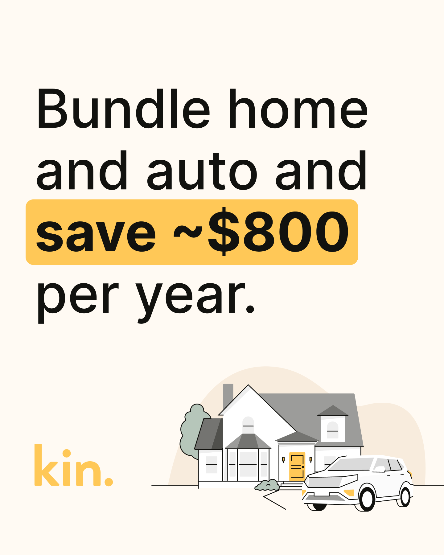 Kin Insurance Facebook ad