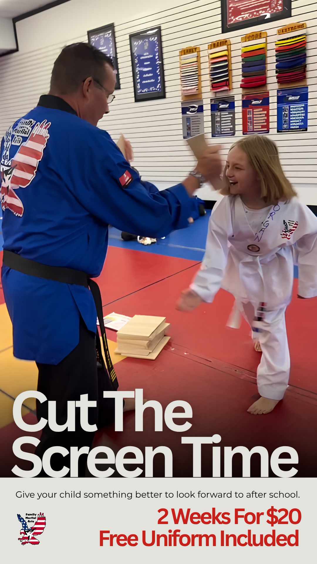 Family Martial Arts Facebook ad from Apr 10, 2026