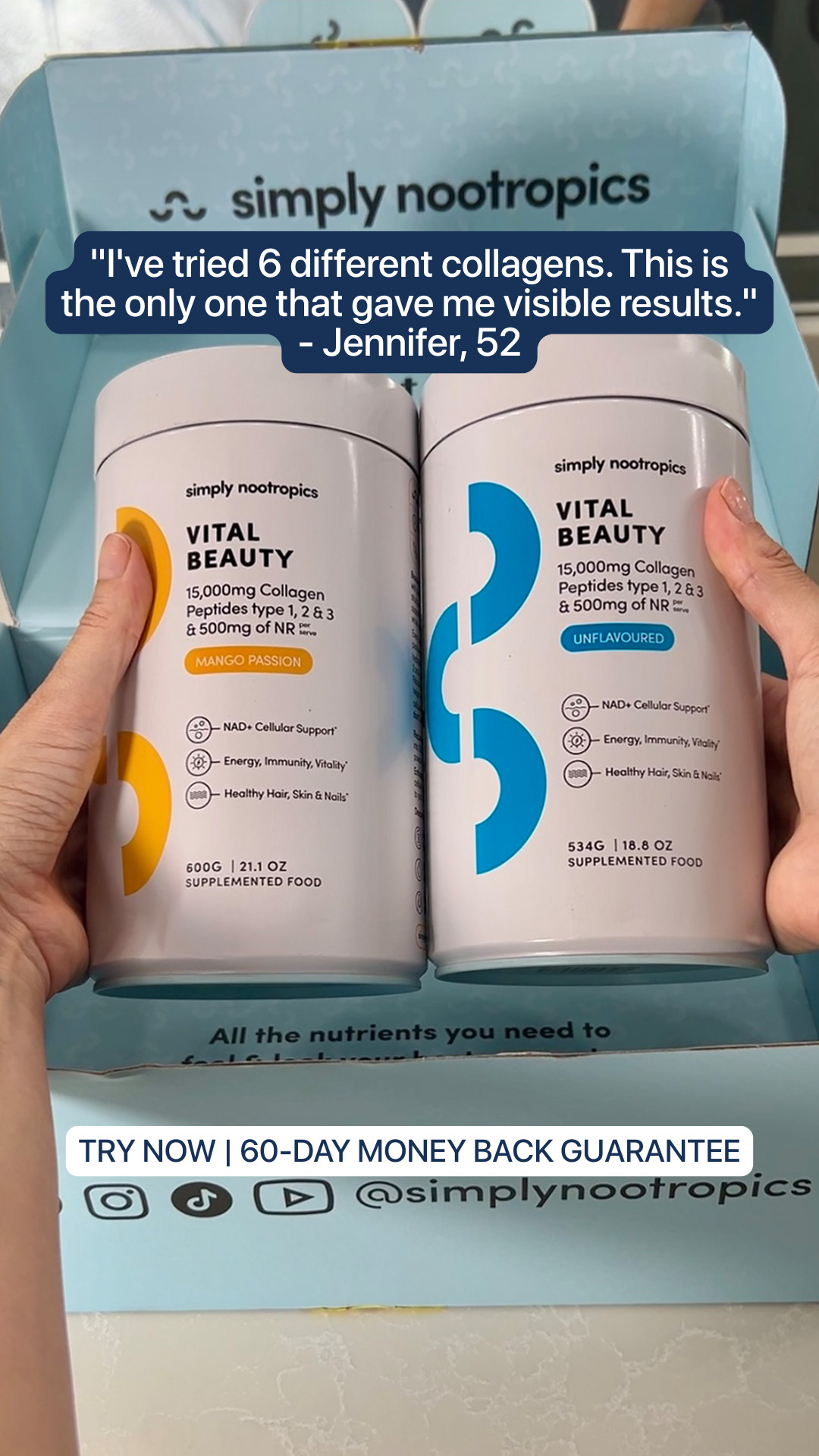 Simply Nootropics Facebook ad