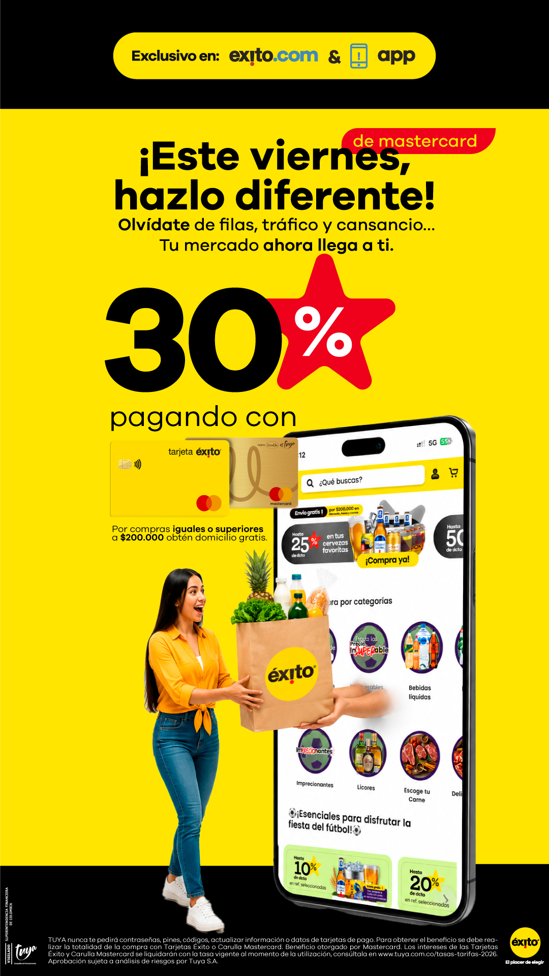 Éxito Facebook ad