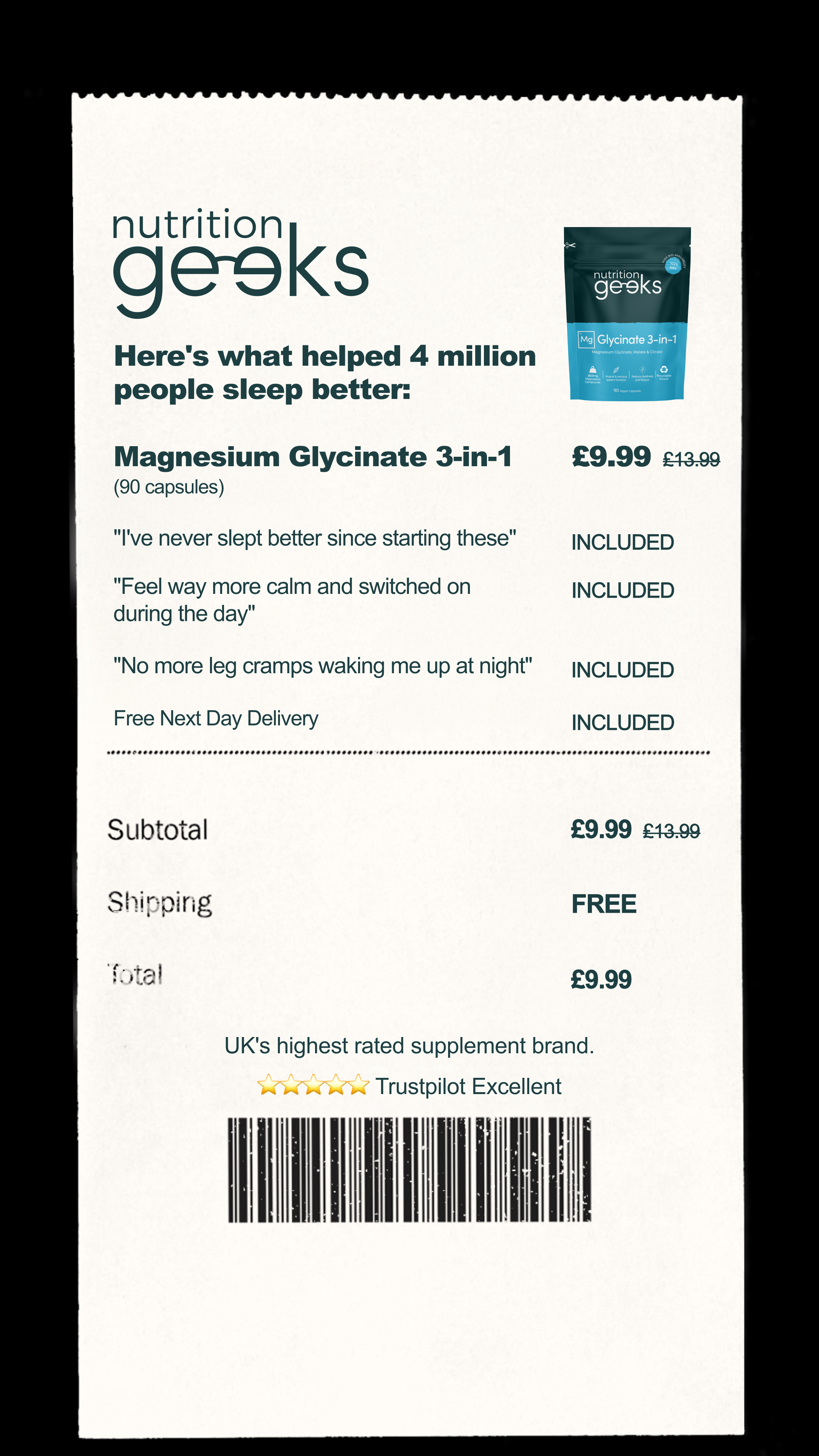 Nutrition Geeks Facebook ad