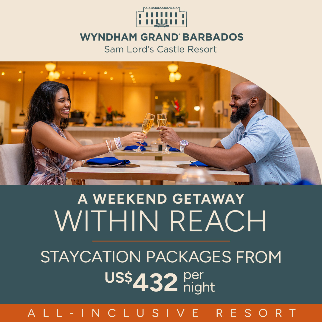 Wyndham Grand Barbados Facebook ad: Bajan Staycation From $432/Night