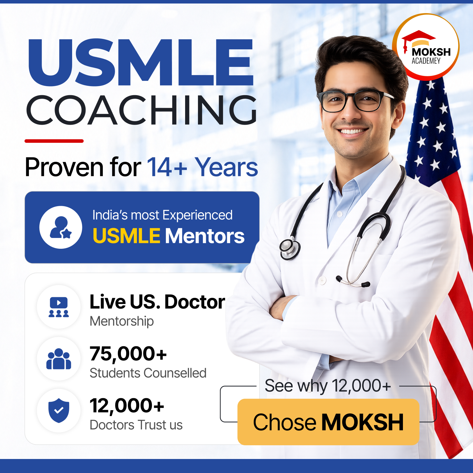 MOKSH Academy Facebook ad