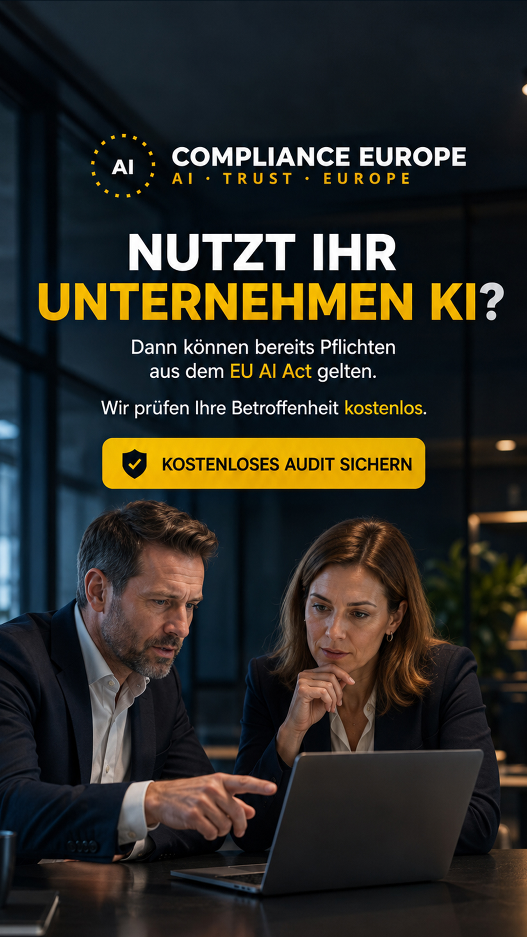 AI Compliance Europe Facebook ad: KI im Einsatz? Compliance kostenlos prüfen
