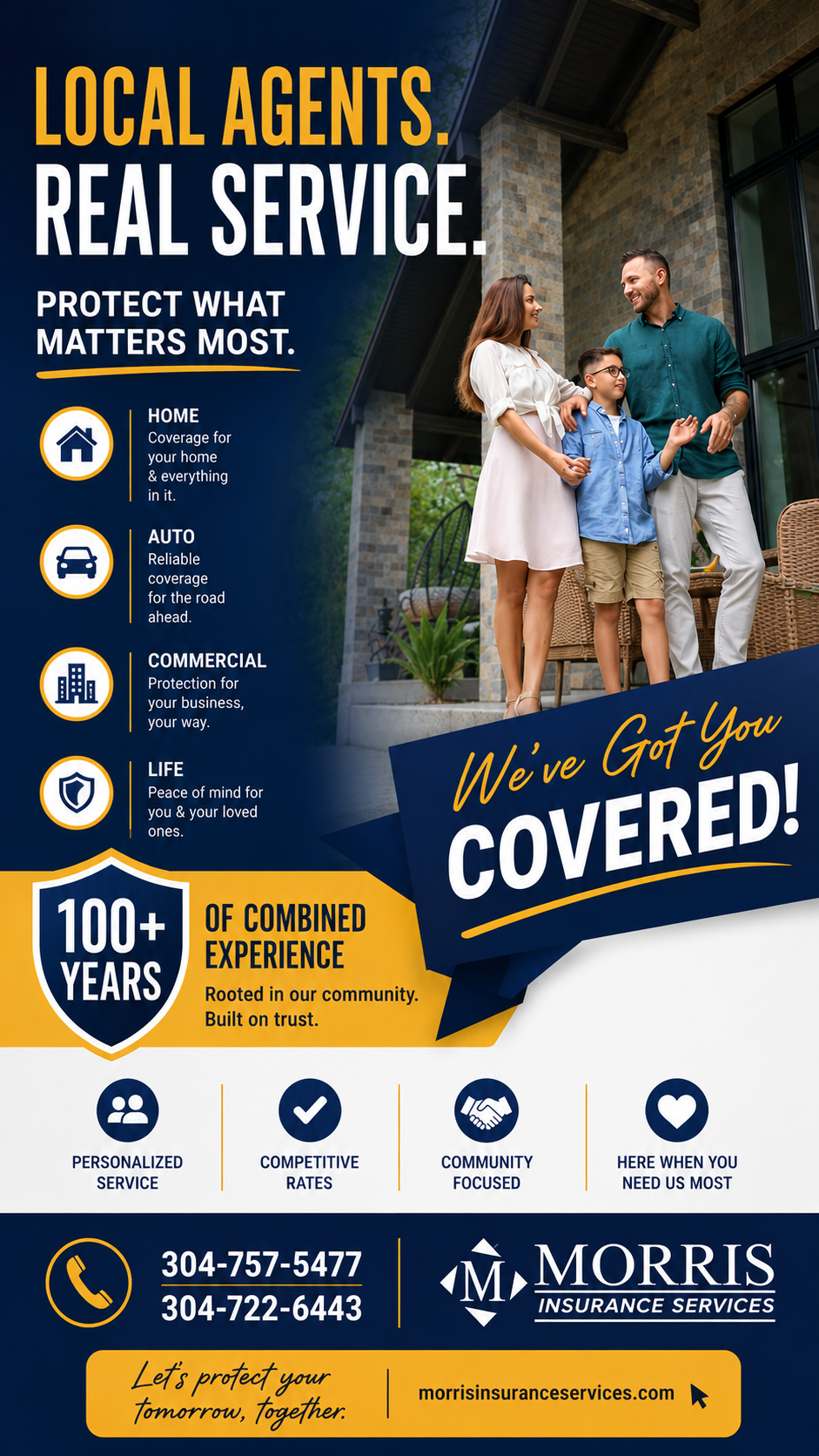Morris Insurance Services Facebook ad from May 19, 2026