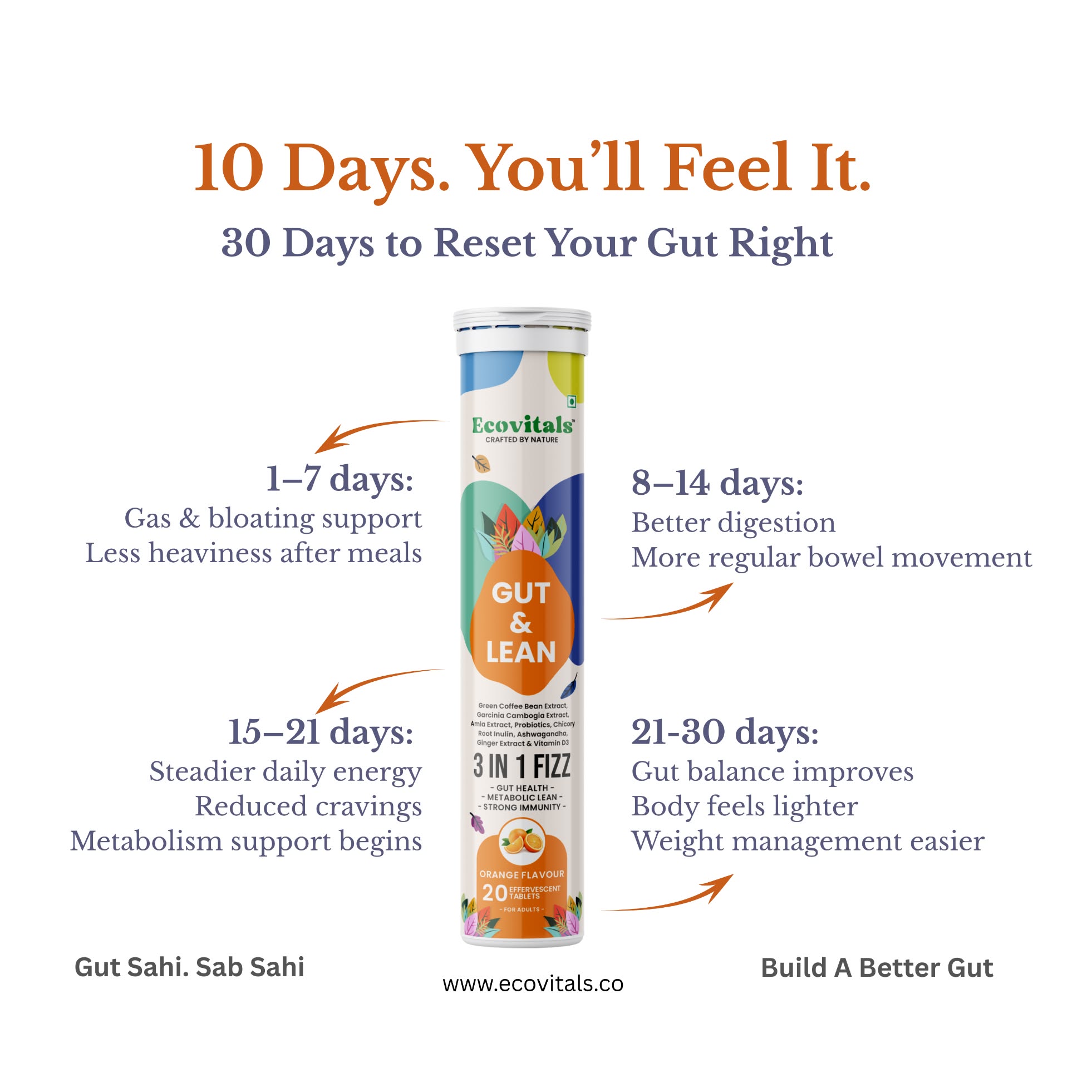 Ecovitals Facebook ad: Bloating, gas, Acidity, Sluggish digestion & Slow…