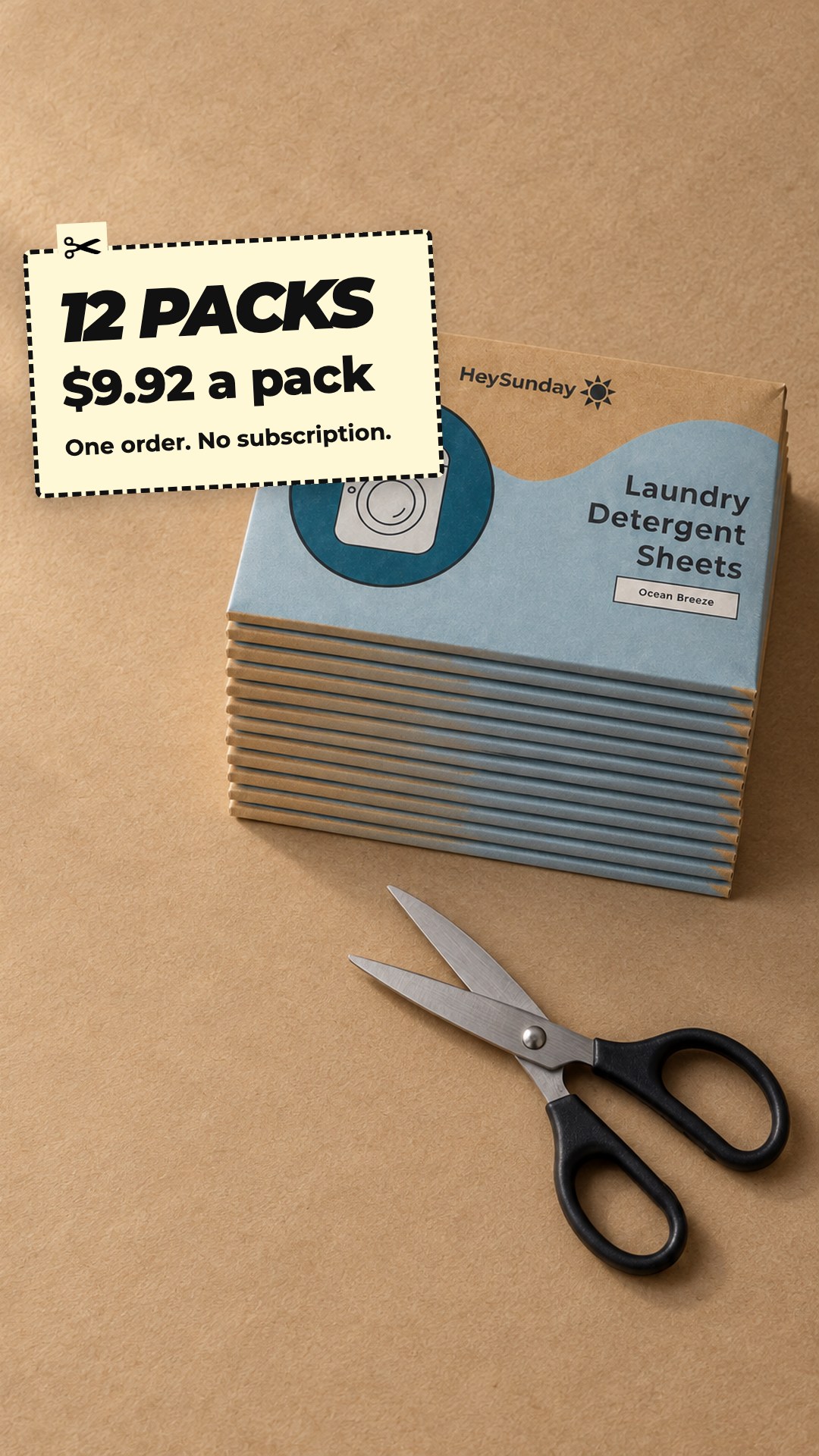 HeySunday Facebook ad: $9.92 A Pack When You Buy 12