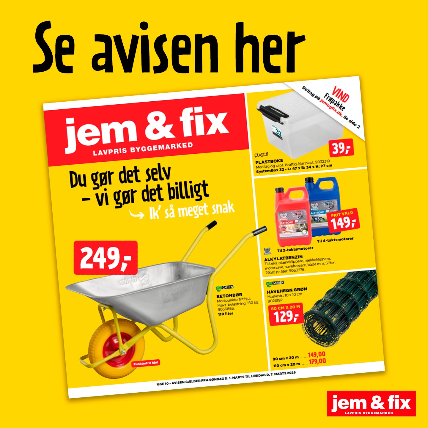 jem & fix Danmark Facebook ad