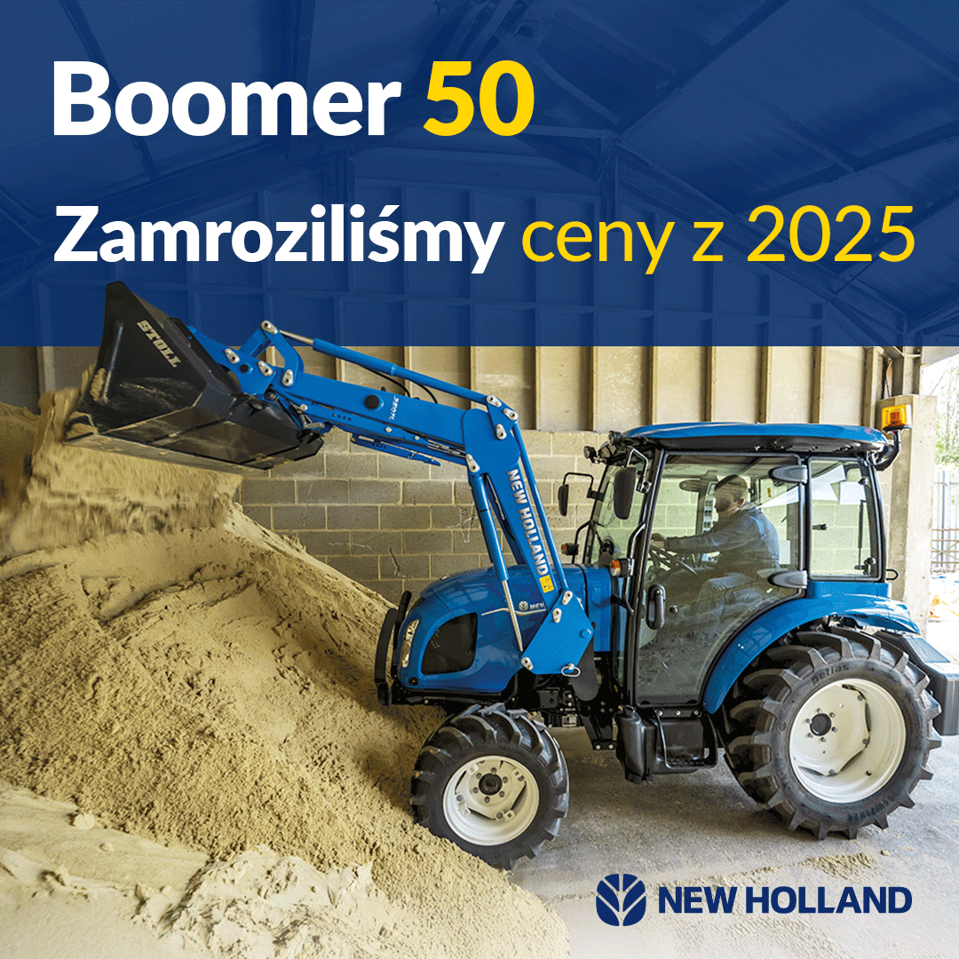 New Holland Agriculture Facebook ad: Jedna seria ciągników, wiele różnych zastosowań.