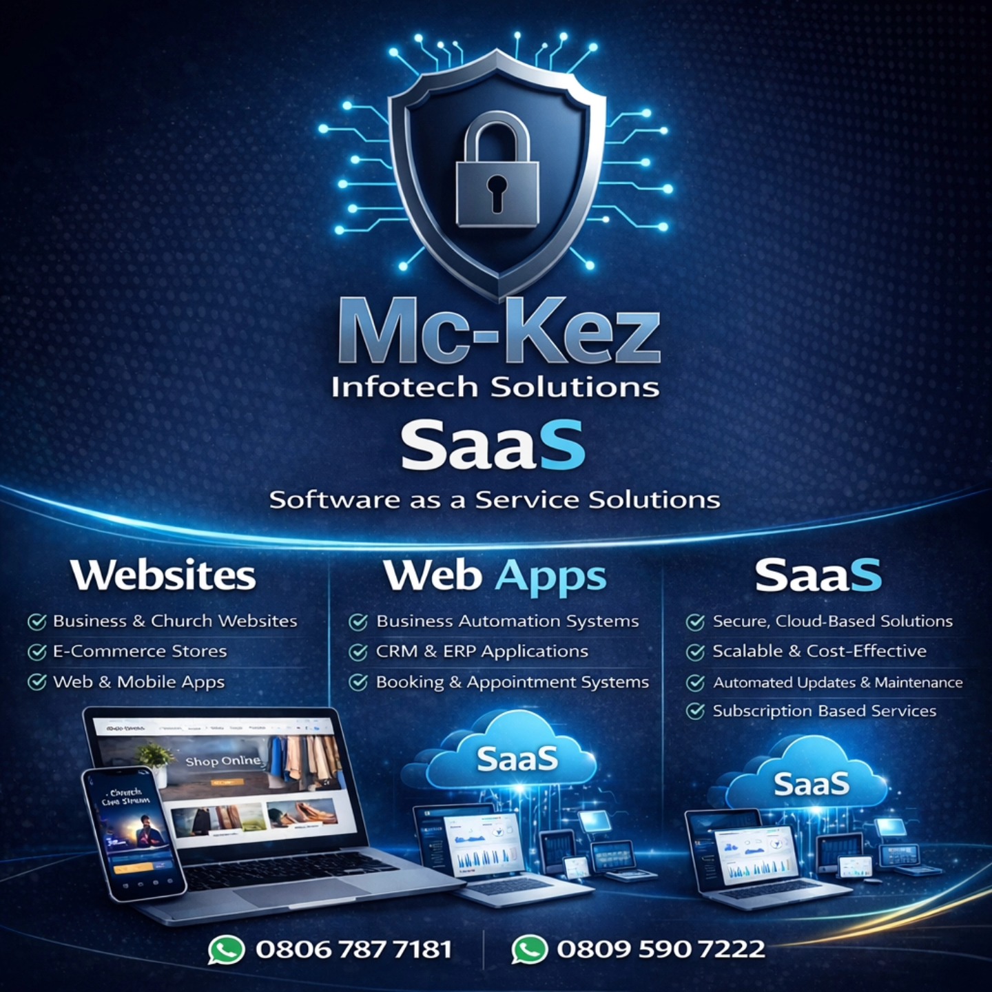 Mc-Kez Infotech Solutions Facebook ad: Got a project in mind?