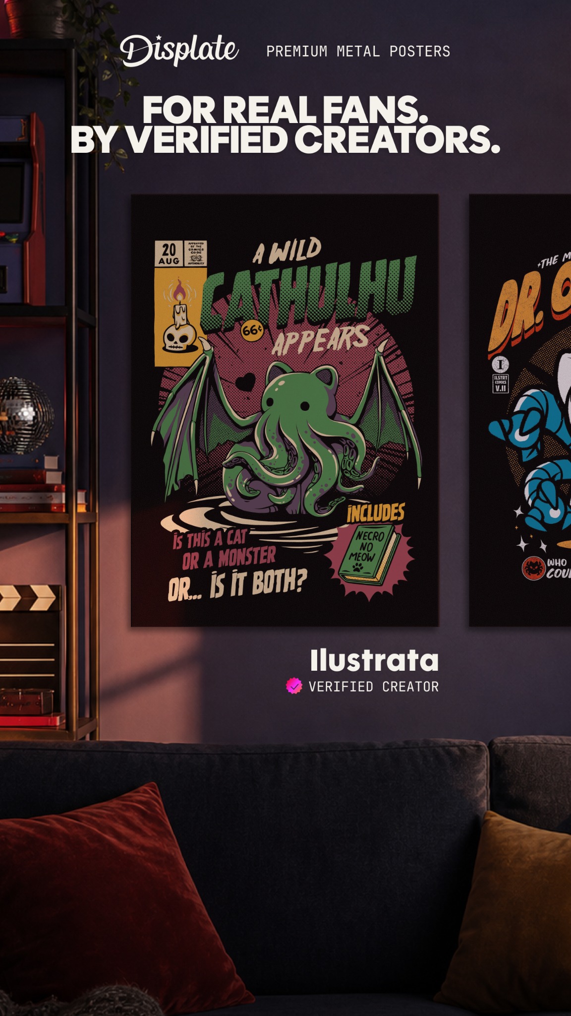 Displate Facebook ad