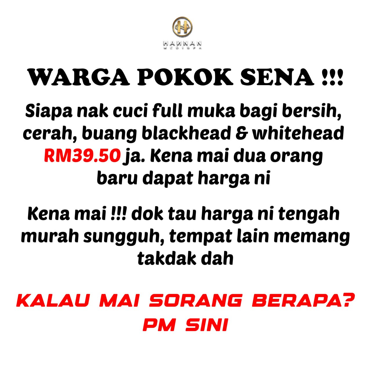 Hannan Medispa Pokok Sena Facebook ad: (FBP) BOOK NOW BERDUA LEBIH BAIK!