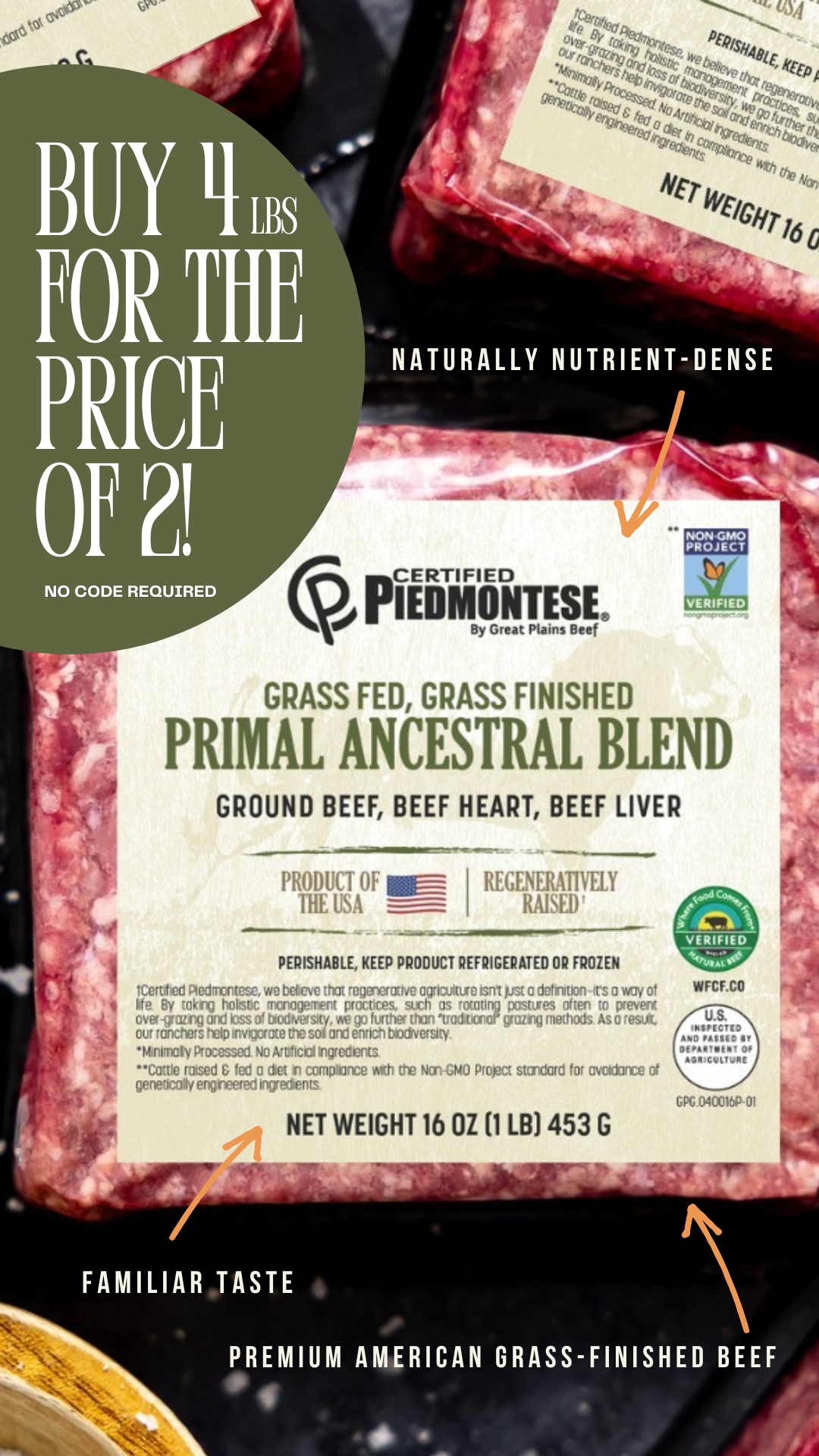 Certified Piedmontese Facebook ad