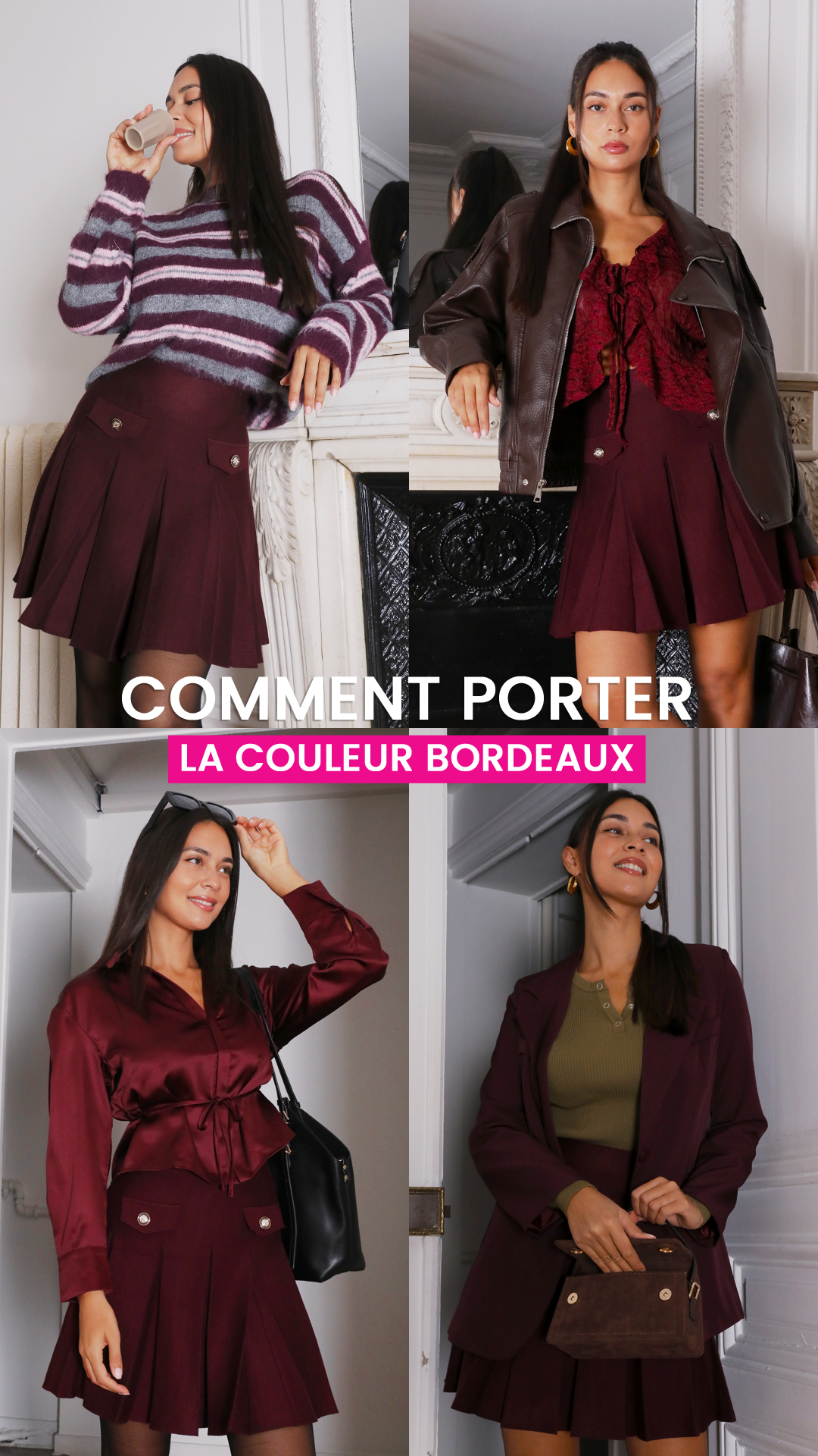 Lamodeuse.com Facebook ad: Comment porter le bordeaux cet automne?