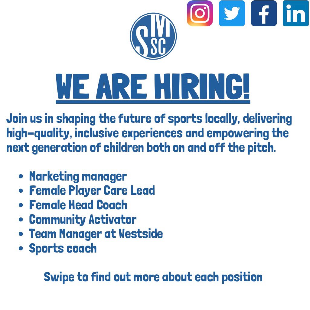 Sean McInnes Sports Coaching Facebook ad: SMSC ARE HIRING!