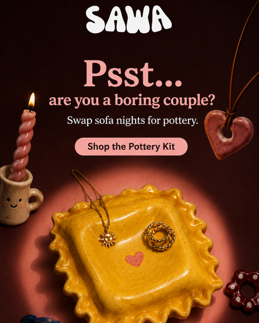 SAWA Studio Facebook ad: Your New Favourite Date Night