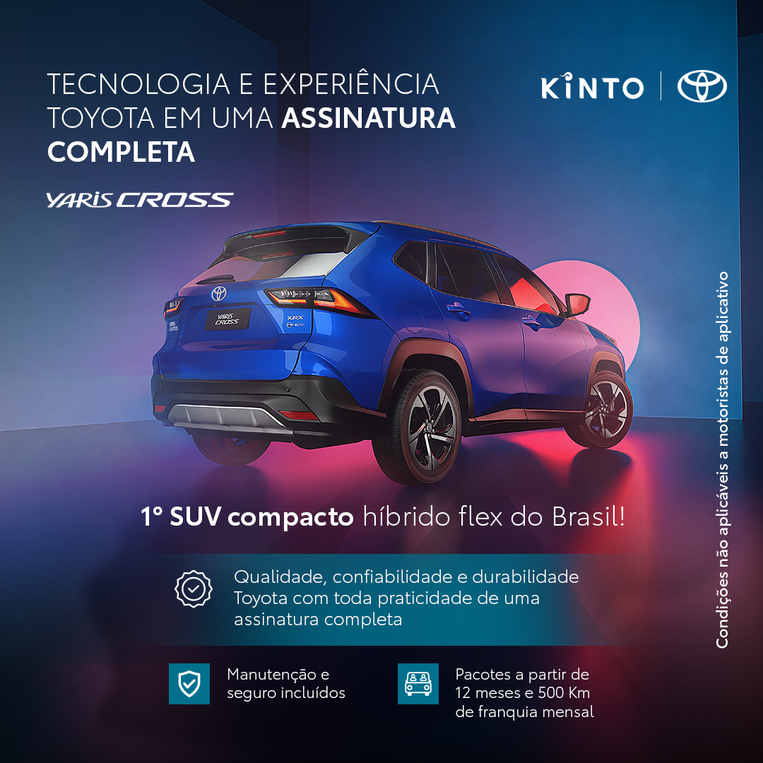 KINTO Brasil Facebook ad from May 15, 2026