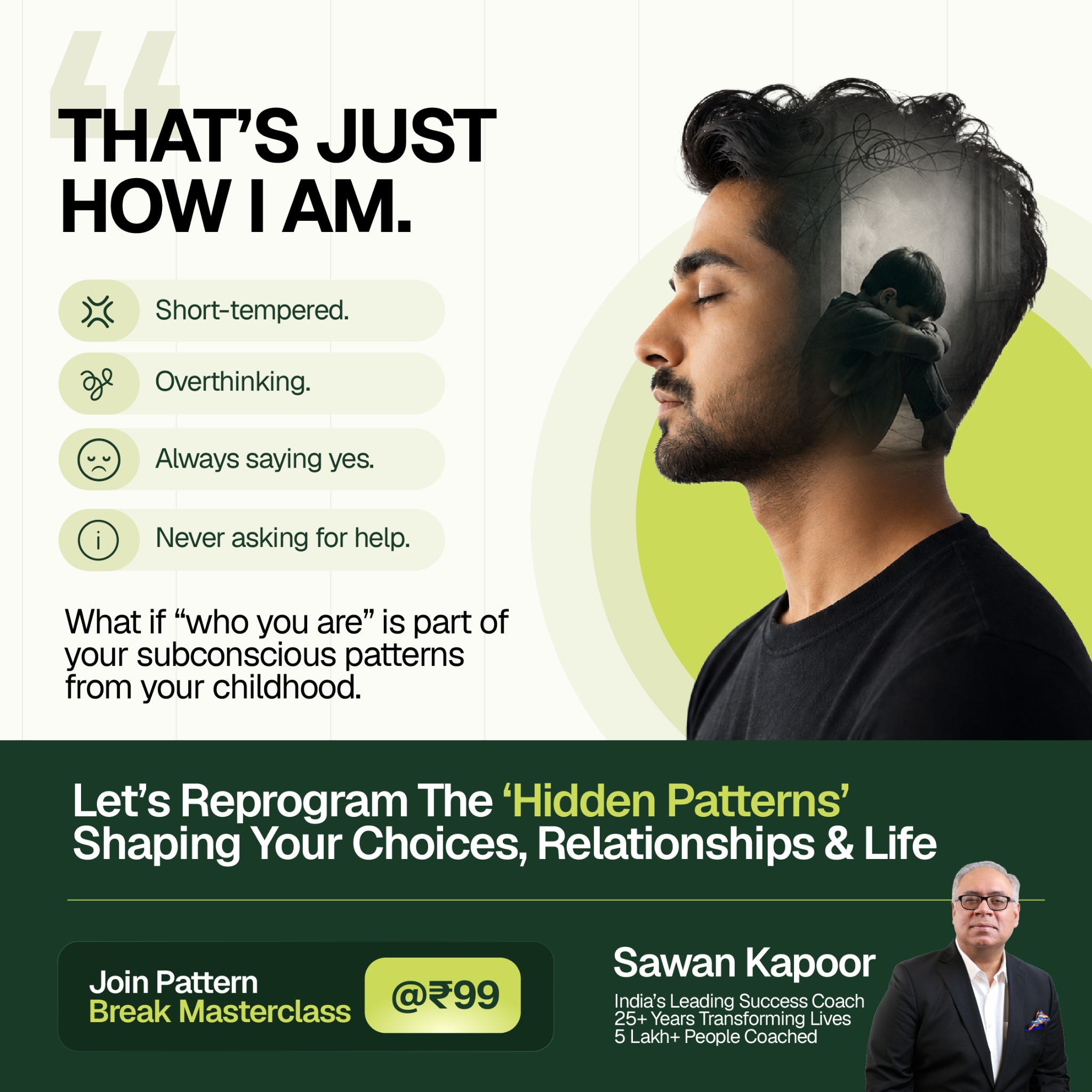 Success Gyan India SG Facebook ad: Break the Patterns Holding You Back