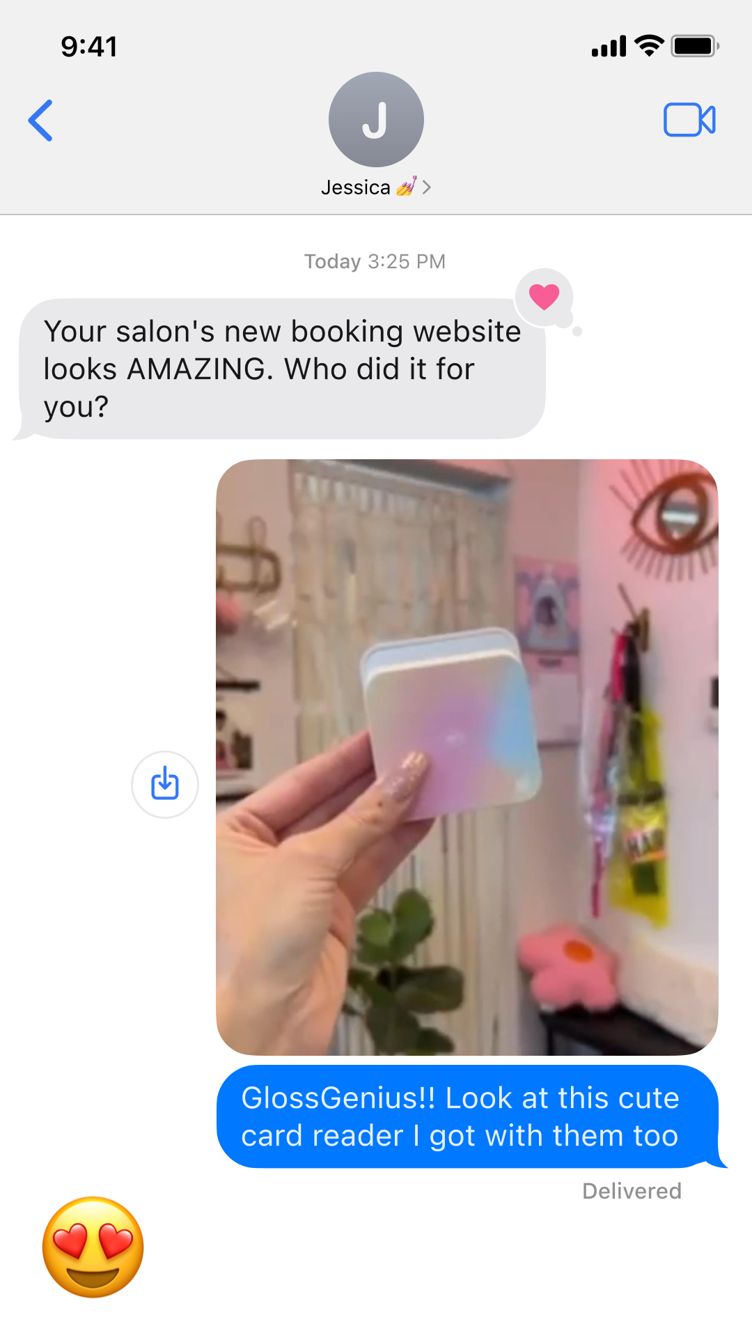 GlossGenius Facebook ad