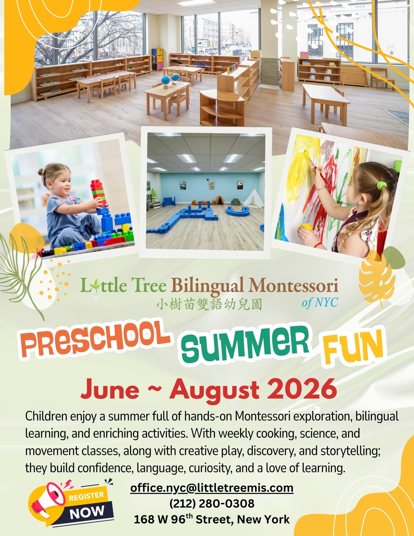 Little Tree Bilingual Montessori of NYC Facebook ad: Preschool Summer Fun | June-August 2026