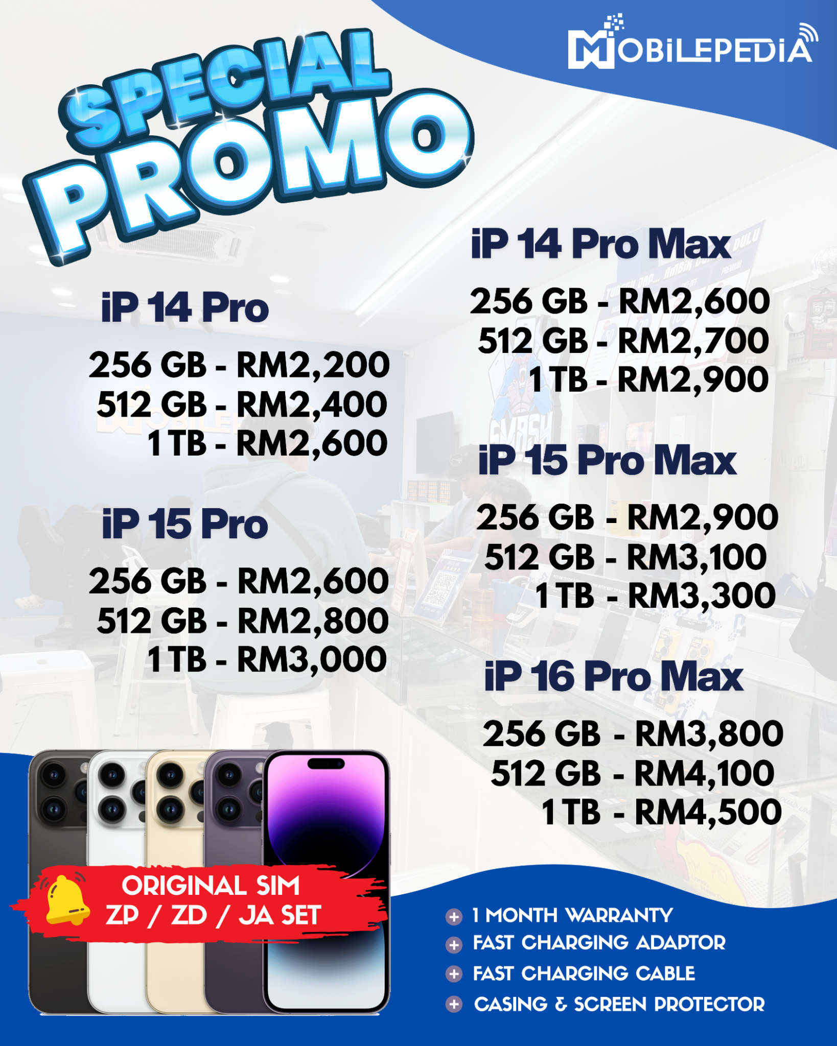 Mobilepedia - Pakar Phone Anda Facebook ad: Nak iPhone Promo | Klik Sini
