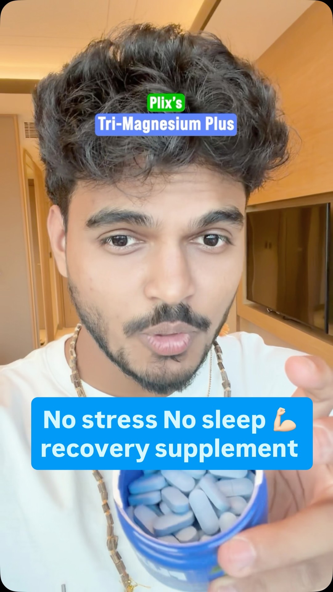 fitwithpratham Facebook ad: Stress Poor sleep Muscle tightness