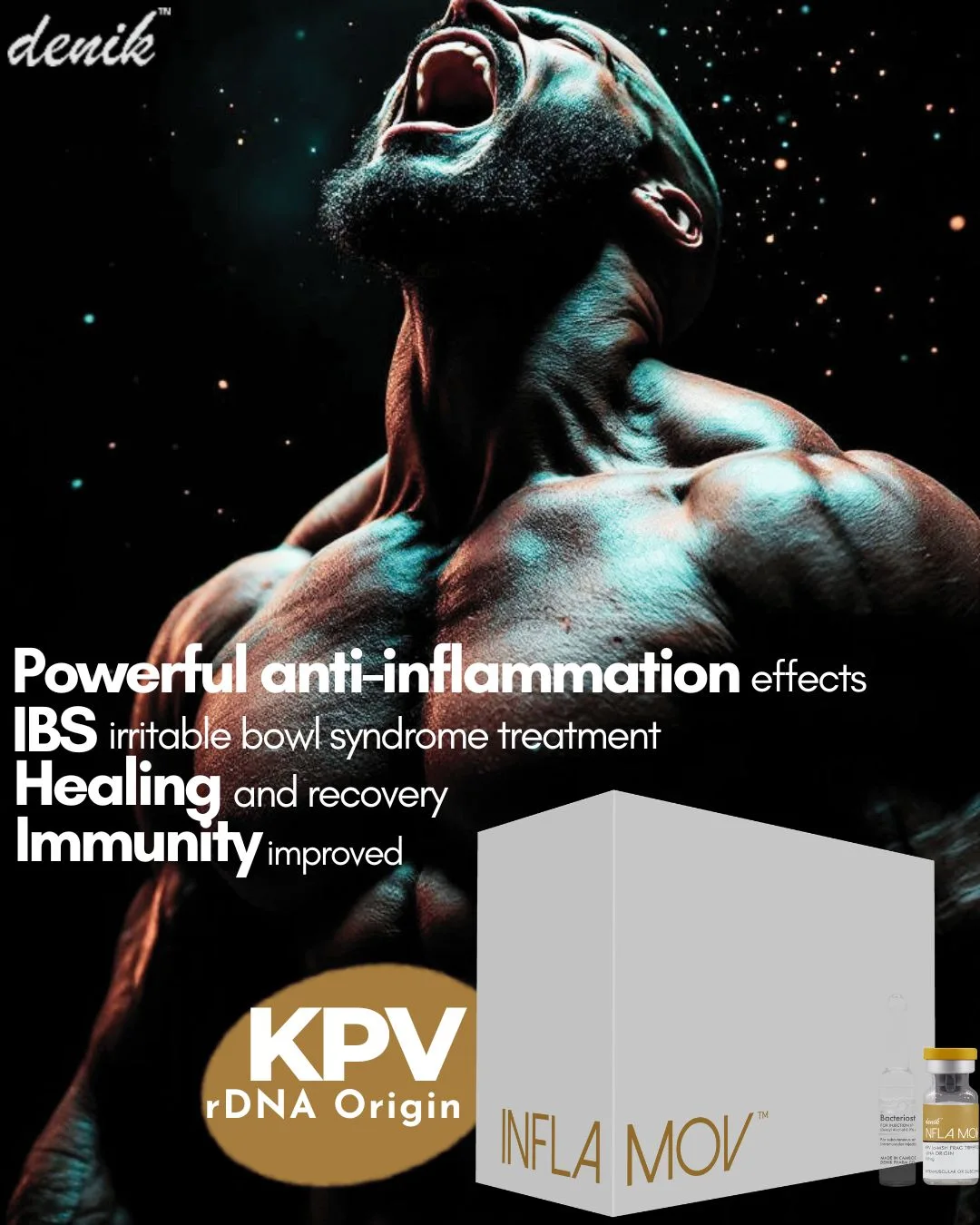 manhandish Facebook ad: Inflammation of all kinds, one peptide for all.