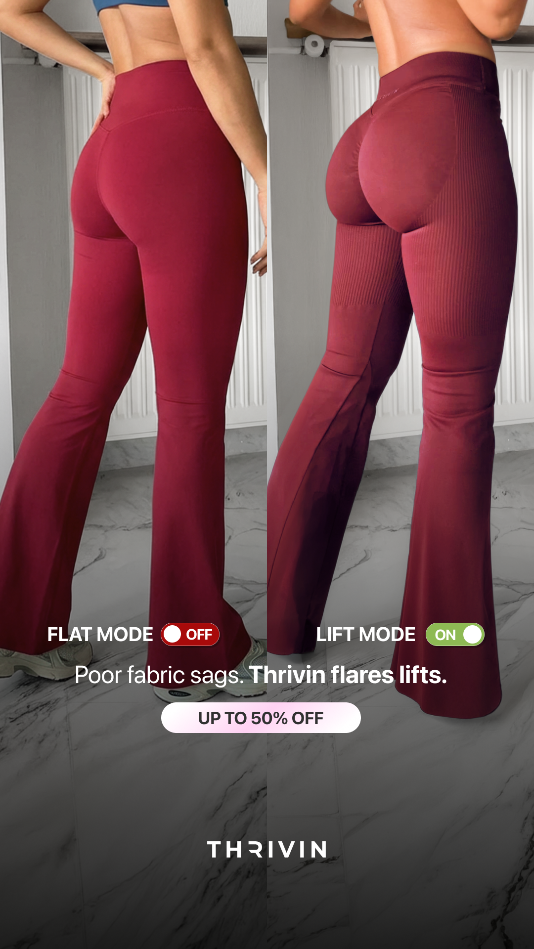 Thrivingymwear Facebook ad
