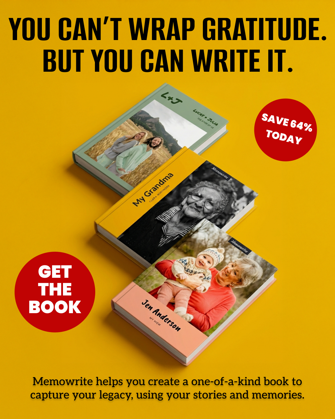 Memowrite Facebook ad