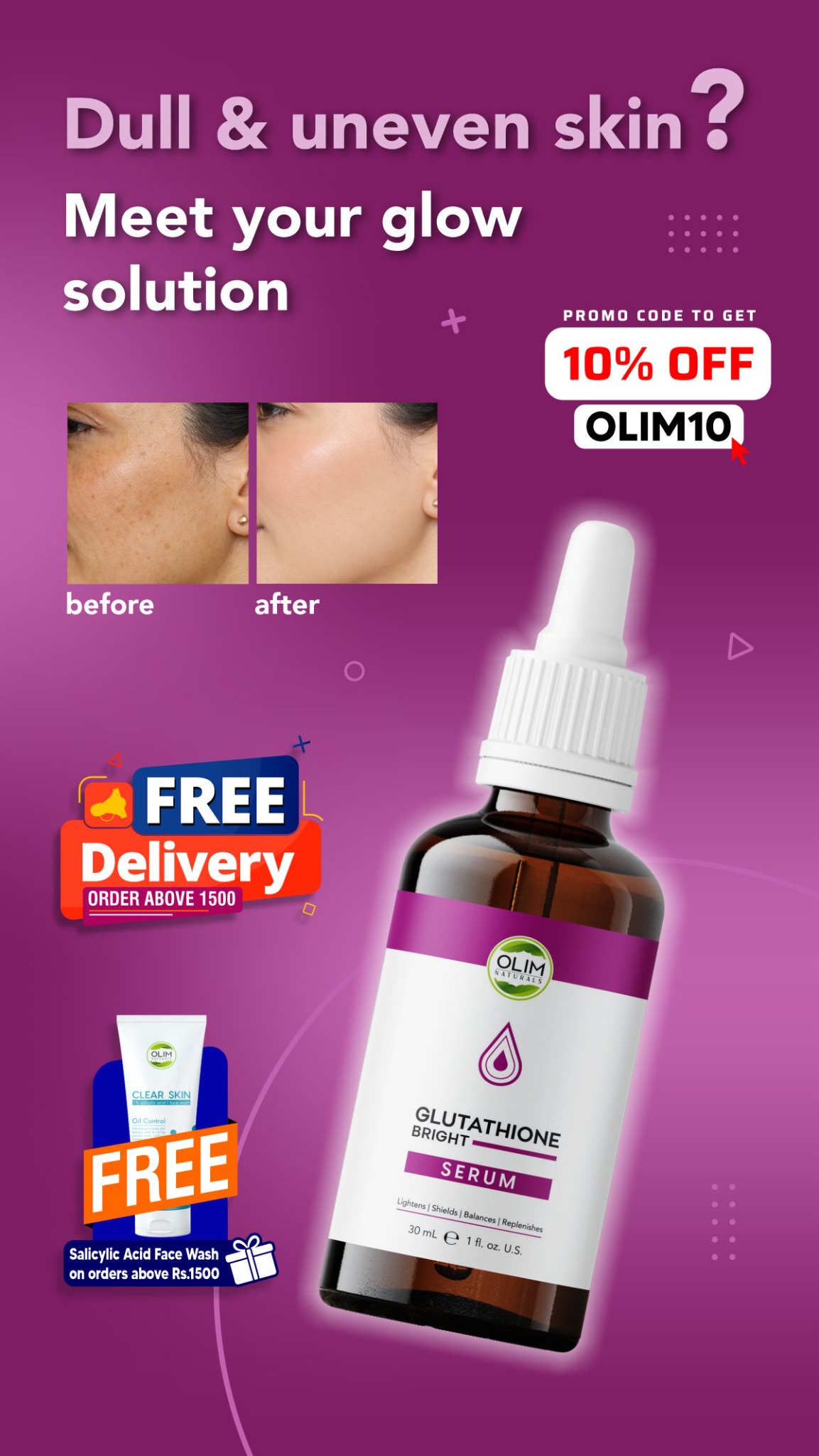 Olim Naturals Facebook ad