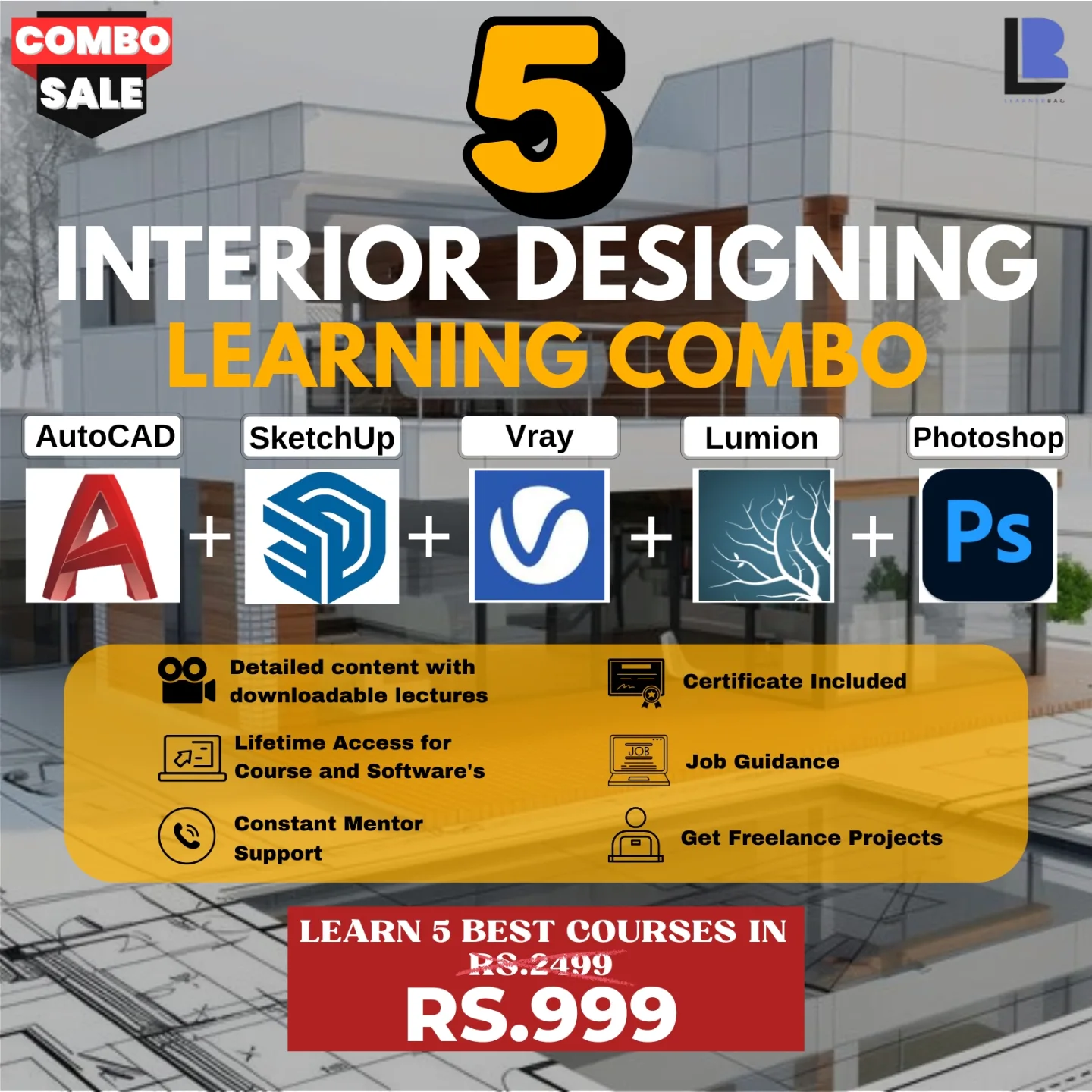 Learner Bag Facebook ad: ALL 5 COURSES