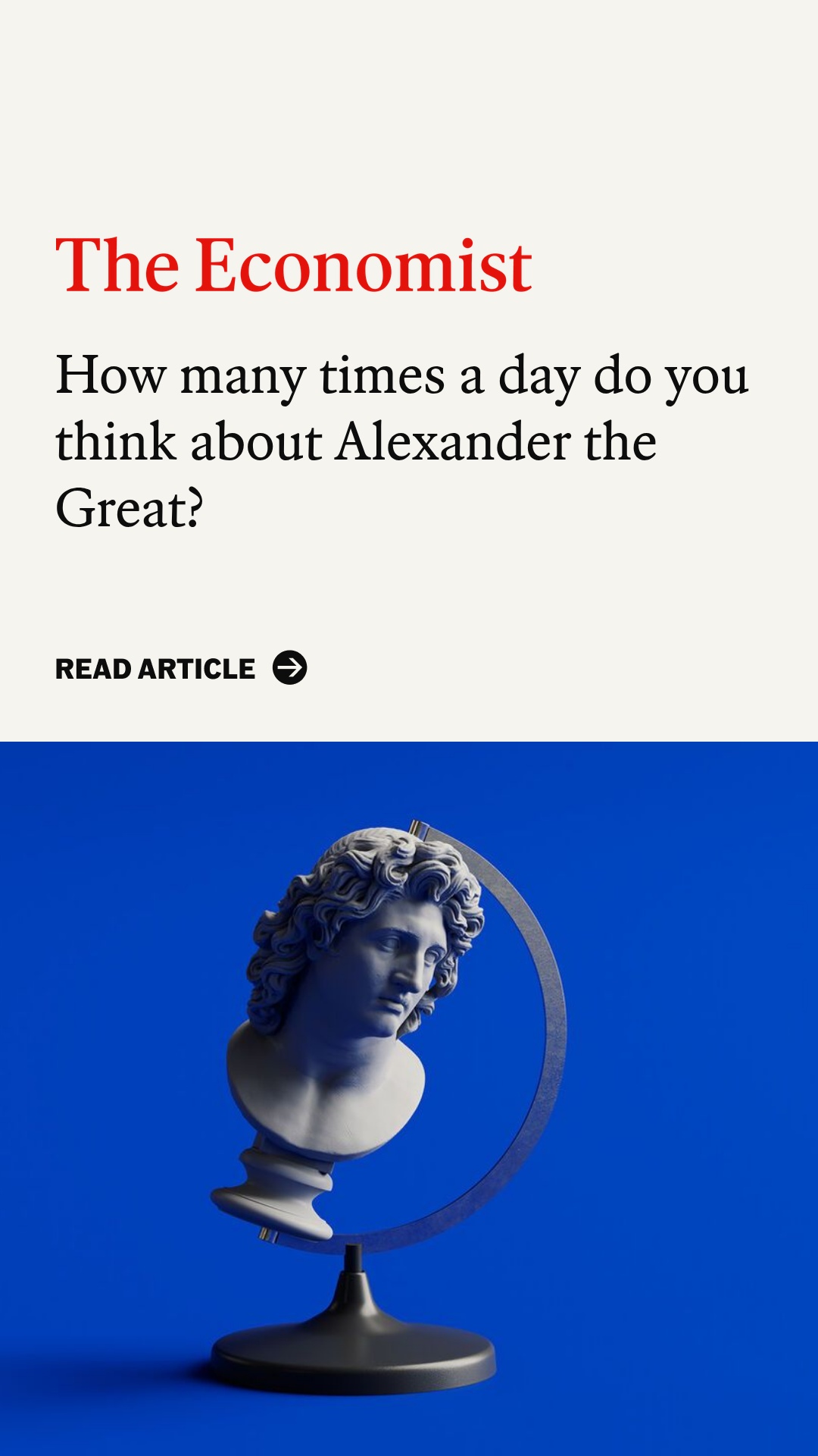 The Economist Facebook ad