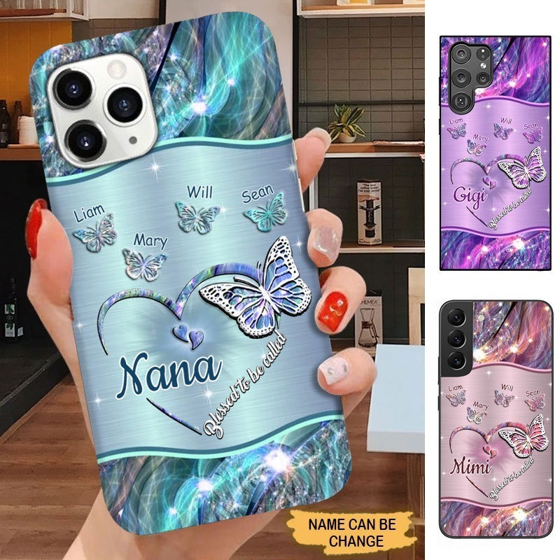 ShinyCustom Gifts Facebook ad: Butterflies Blessed to be called Nana Mimi Gigi Grandma…