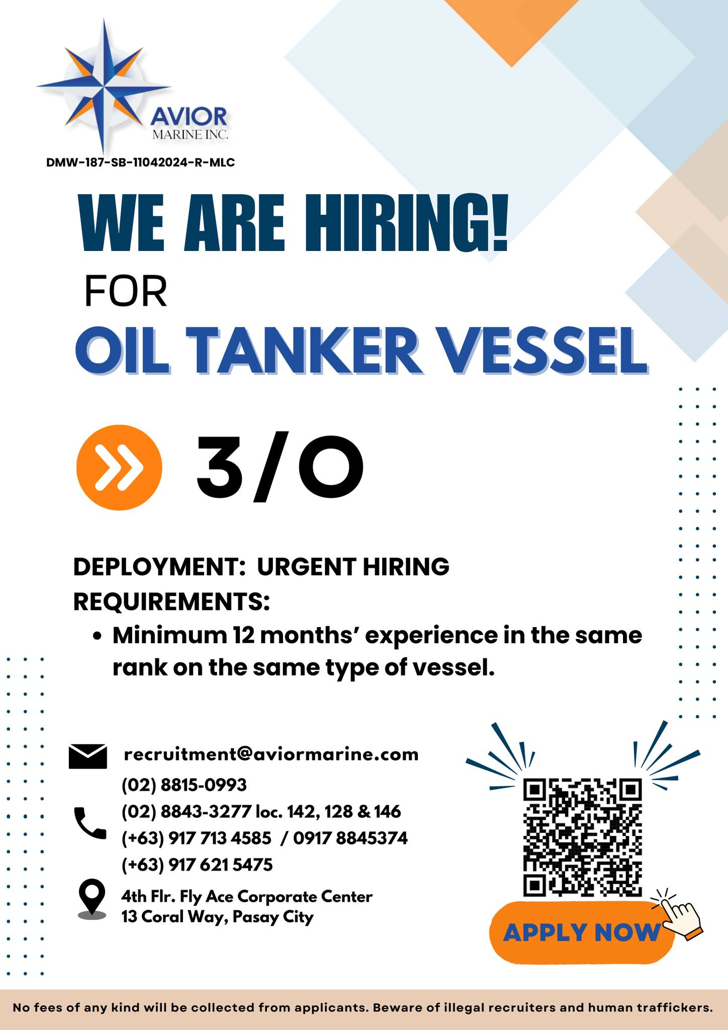 Avior Marine Inc. - Recruitment Facebook ad