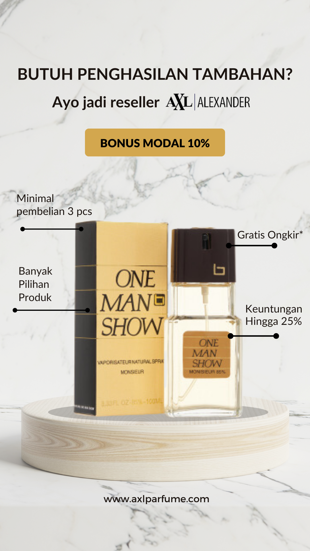AXLParfumsOfficial Facebook ad from Nov 7, 2023