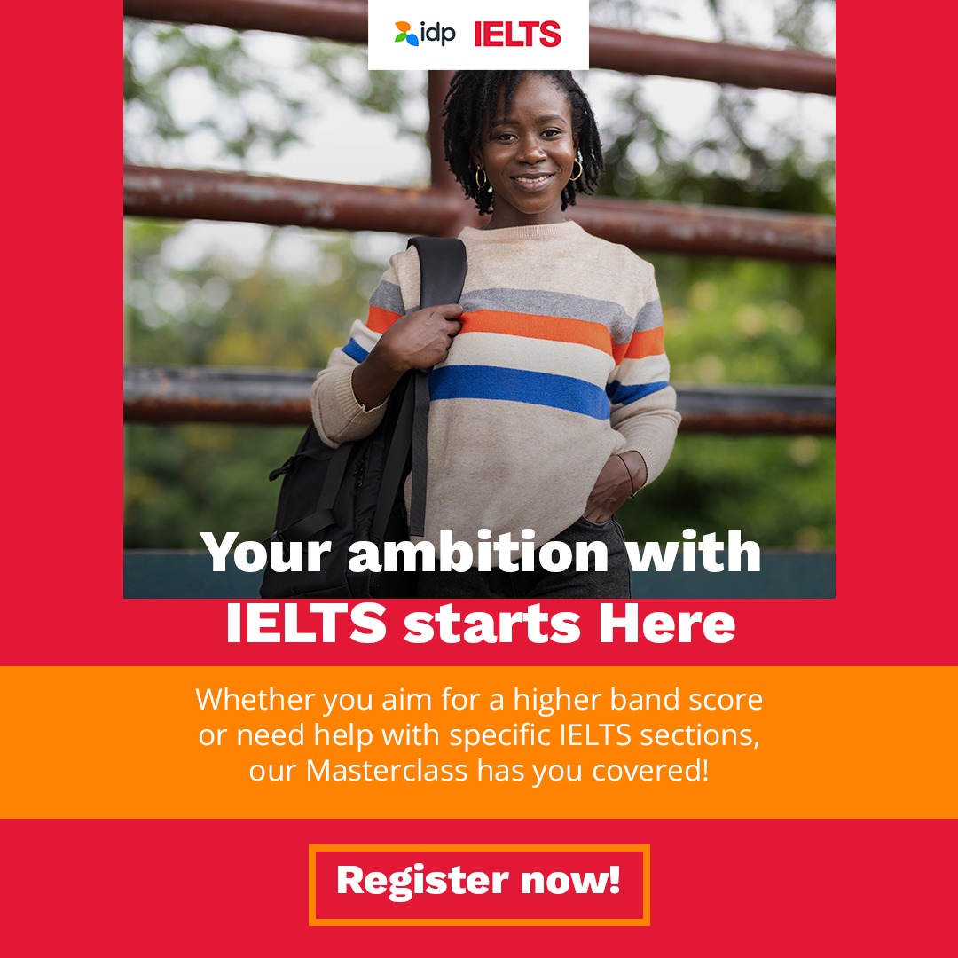 IELTS by IDP Nigeria Facebook ad