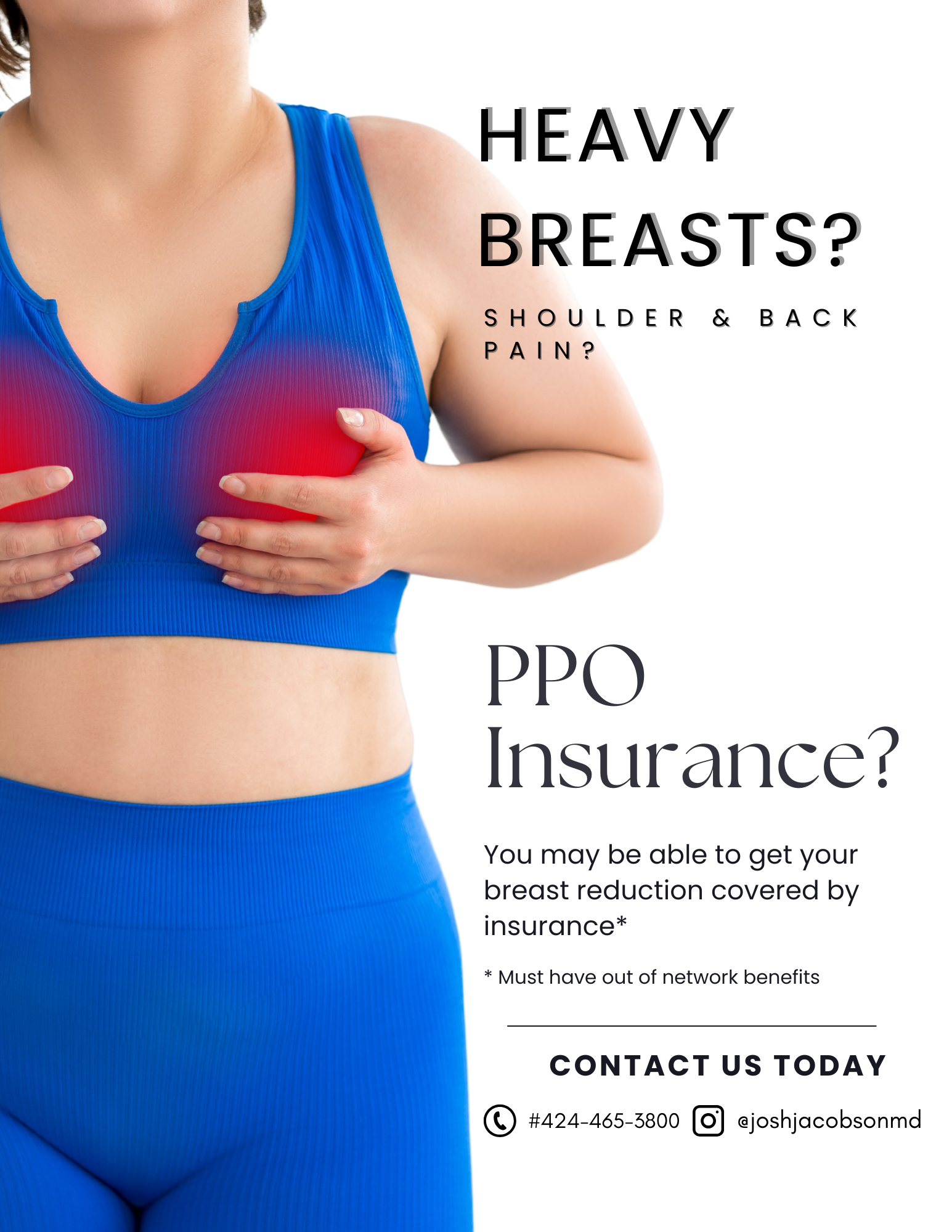 Dr. Joshua Jacobson Facebook ad: Breast Reduction - PPO
