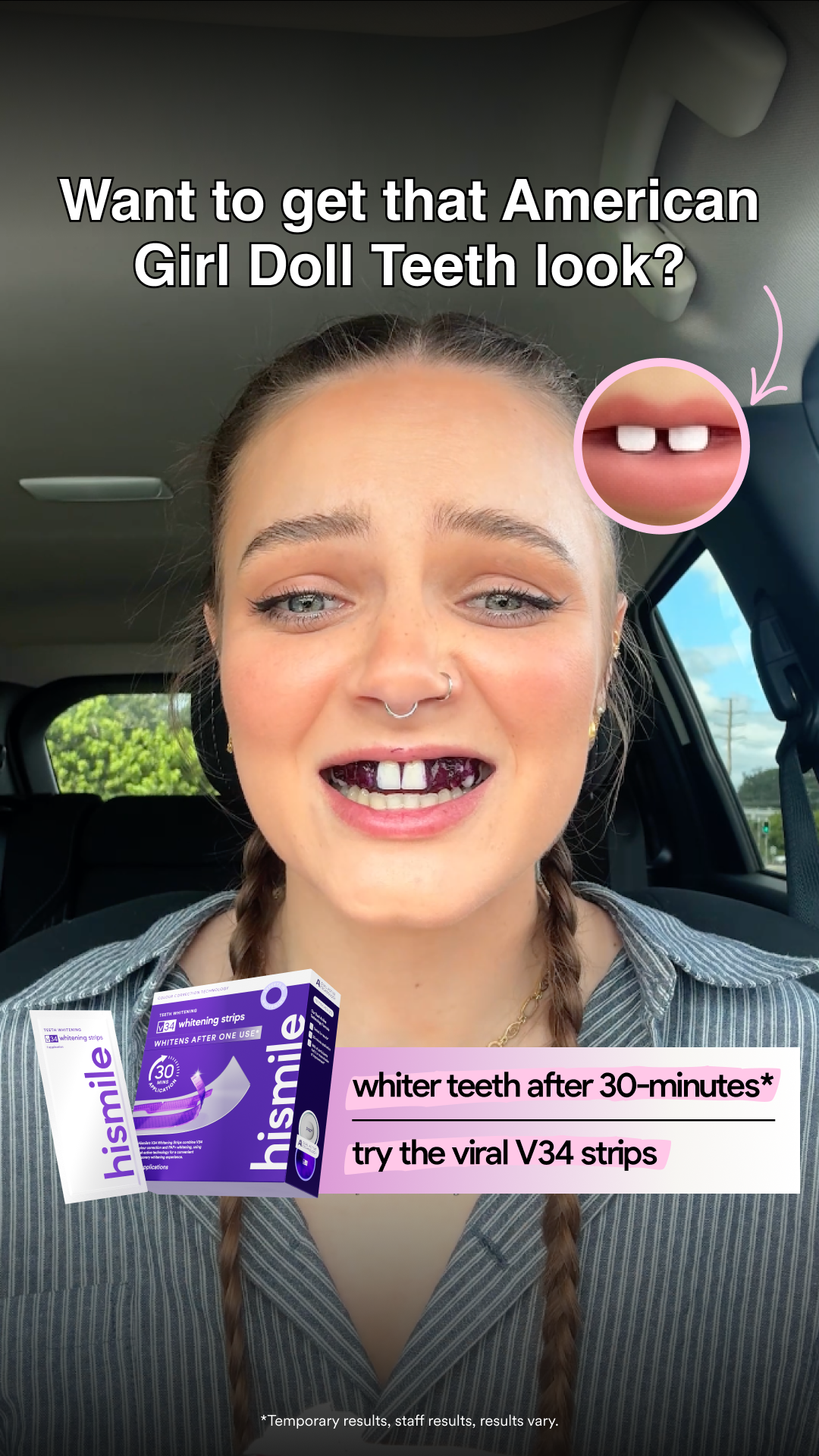 Hismile Facebook ad