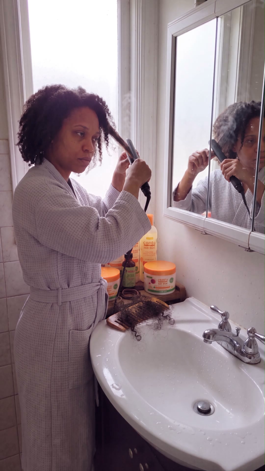 Black Hair Growth Hacks Facebook ad: Sale Ends Midnight