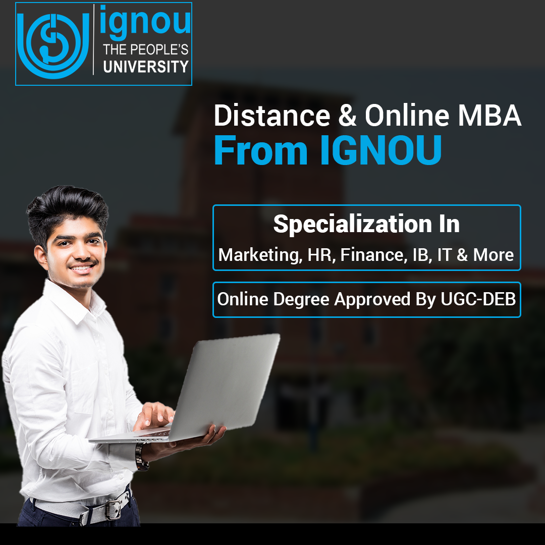 IGNOU Distance & Online Facebook ad: Distance & Online MBA from IGNOU