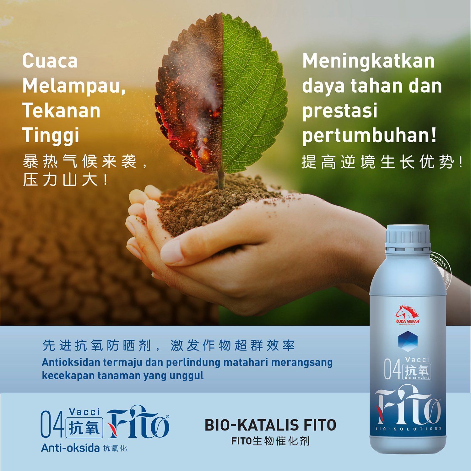 Kuda Merah Fertilizer Facebook ad: FITO 04, Formula Antioksidan Termaju