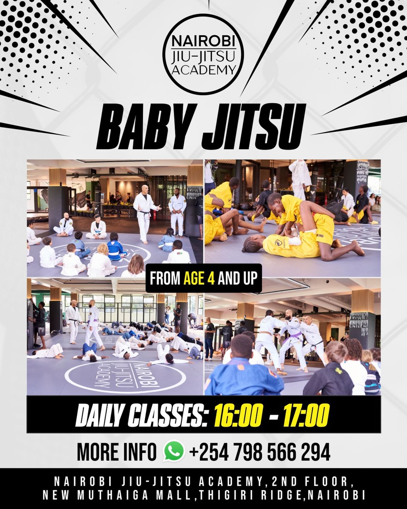 Nairobi Jiu Jitsu Academy Facebook ad: We believe children are the future, so let…
