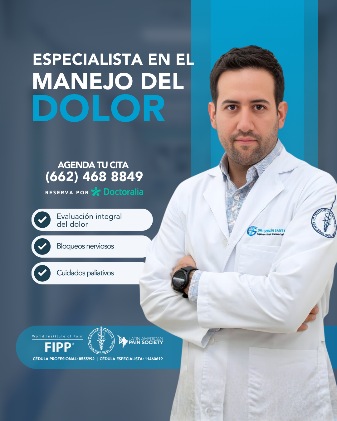 Dr. German Santamaria Facebook ad from Feb 7, 2026